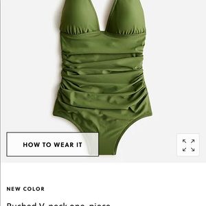 COPY - JCREW ruched swimsuit, size 14